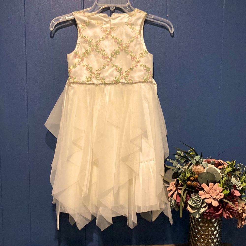 Girls size 6x formal dress, flower girl